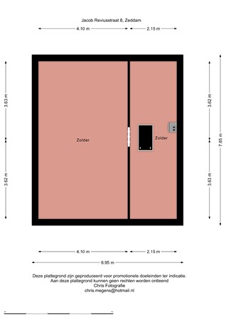 Floorplan - Jacob Reviusstraat 8, 7038 AT Zeddam